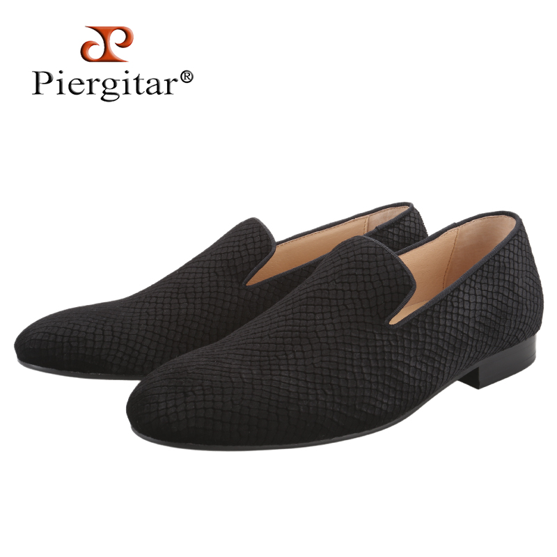 Men Formal Wear Wedding - Piergitar – mocassins en velours gaufré