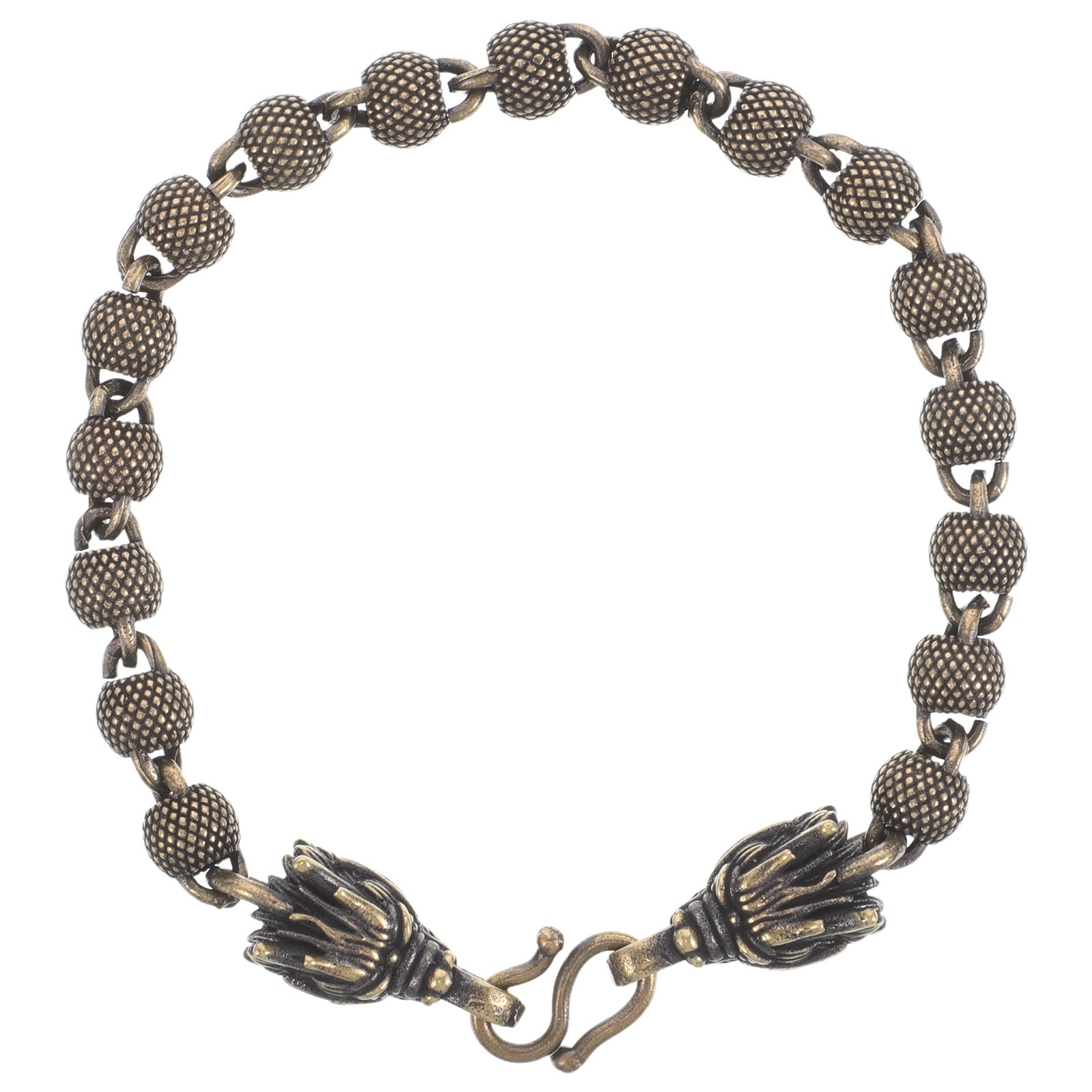 Men'S Formal Wear Jewelry - Bracelet Dragon Vintage en Cuivre Perlé
