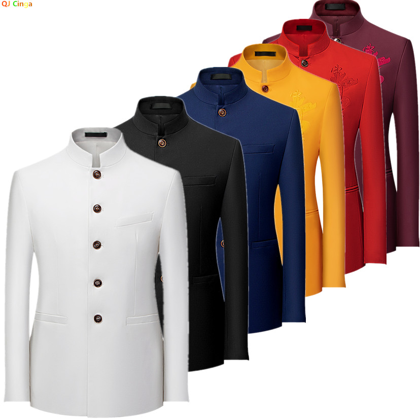 Korean Men Formal Wear - Veste de costume à manches longues