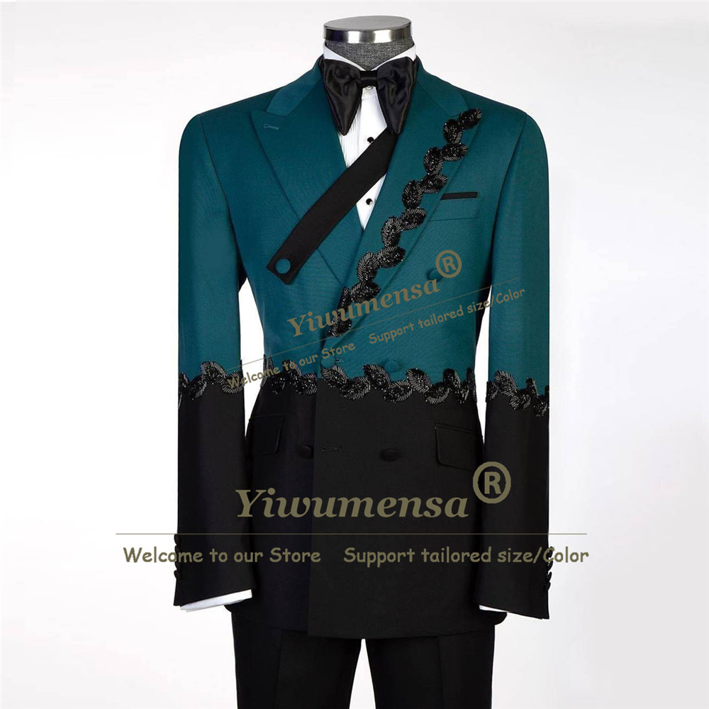 Men Formal Wear Wedding - Ensemble 2 pièces pour homme, veste