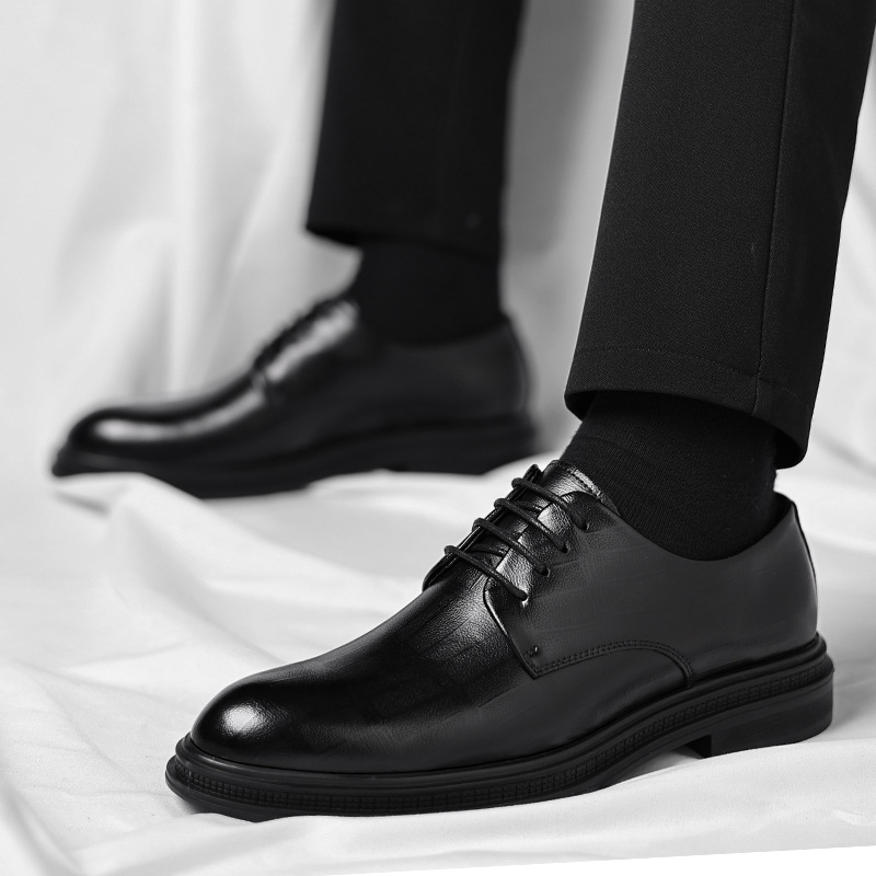 Men Formal Wear All Black - Chaussures habillées Derby pour hommes en