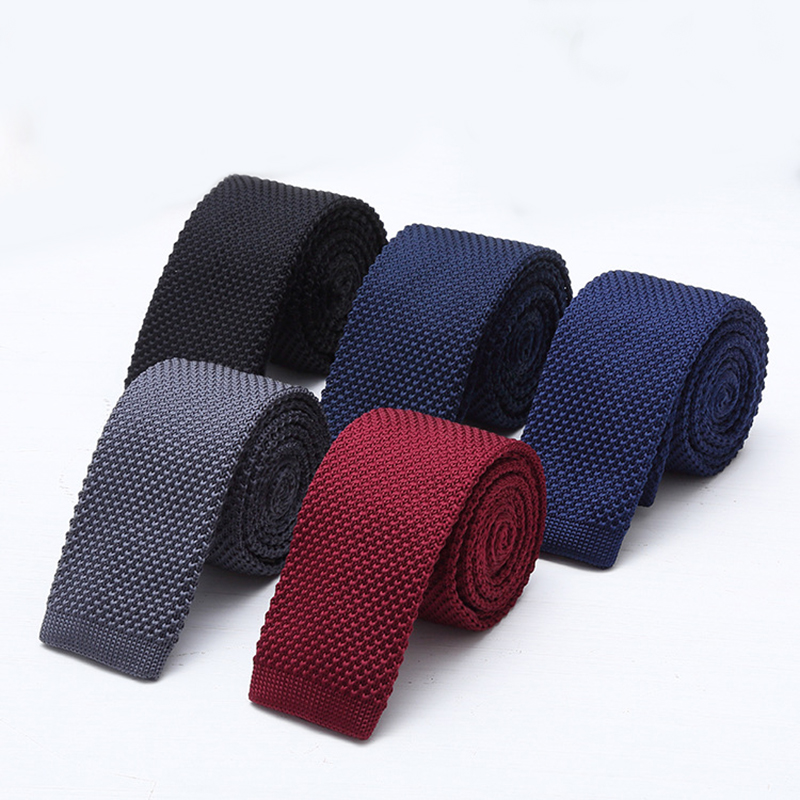Men'S Formal Wear Ties - Cravates en tricot noir et blanc