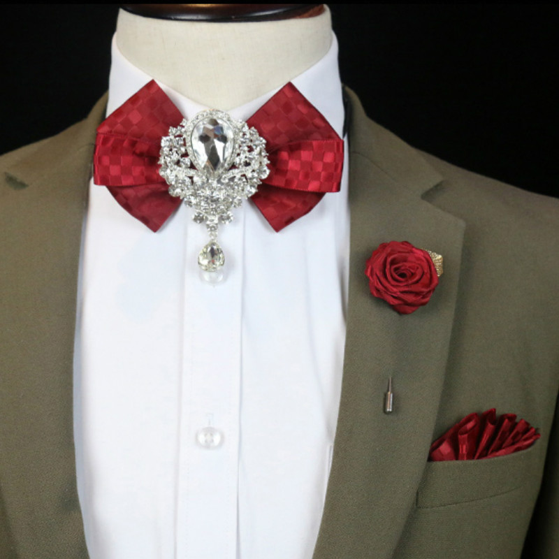 Korean Men Formal Wear - Broche de mariage en biscuits pour