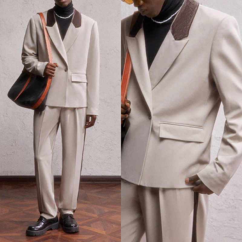 Men'S Formal Wear In Winter - Costume Homme Simplicité 2 Pièces Veste