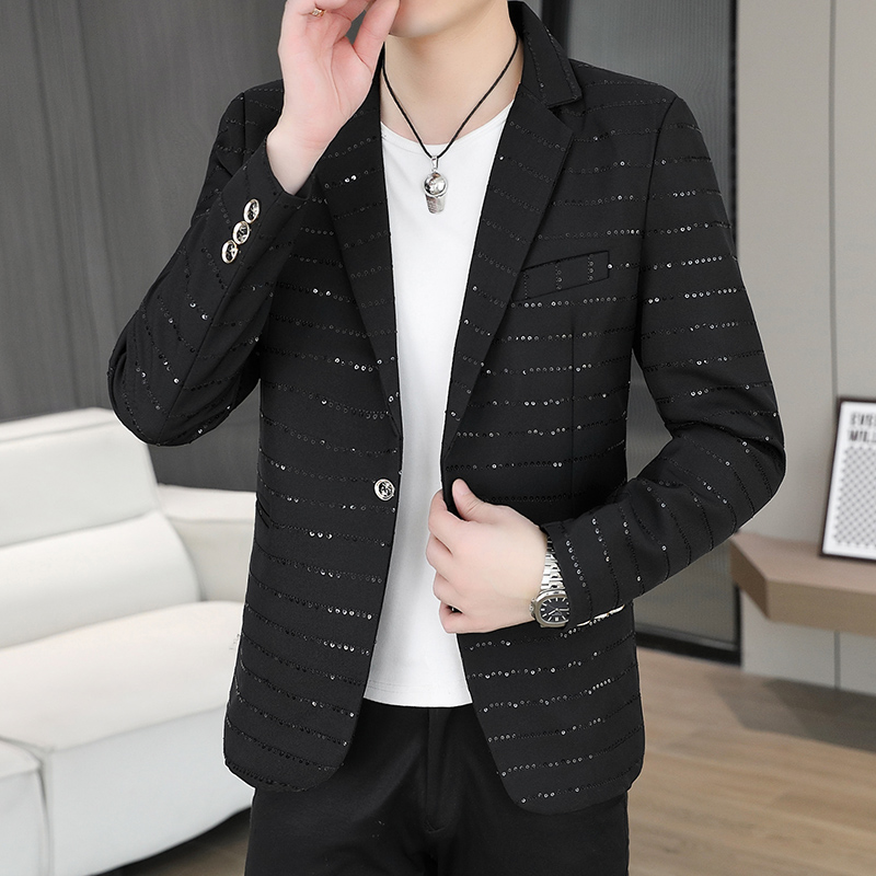 High End Men'S Formal Wear - Blazer Homme Pailleté Haut de Gamme