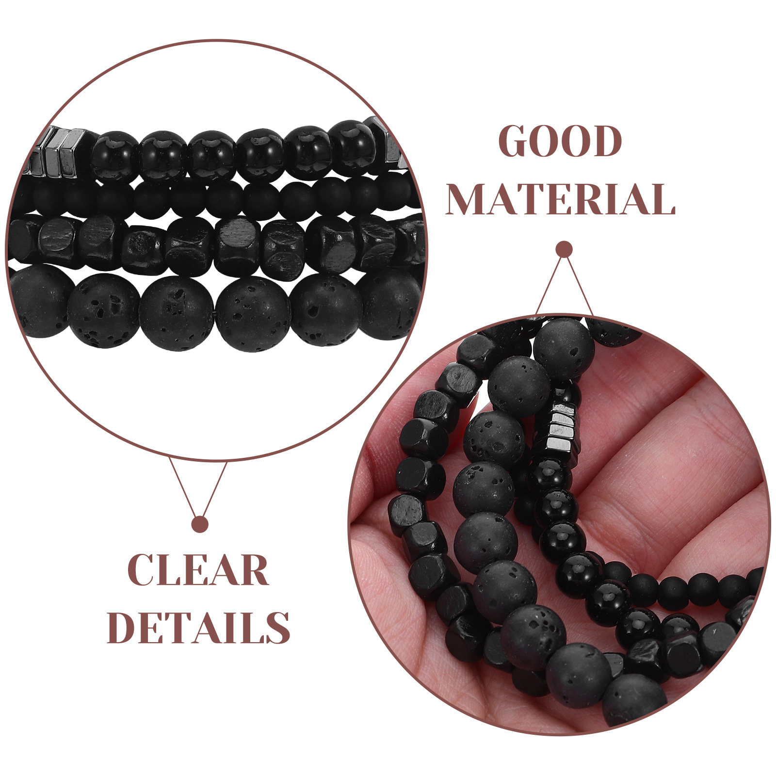 4 bracelets en zircon pour hom - Men'S Formal Wear Jewelry avis et prix