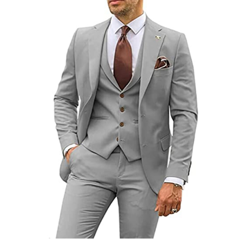 Costumes beiges 3 pièces pour  - Men Formal Wear Wedding avis et prix