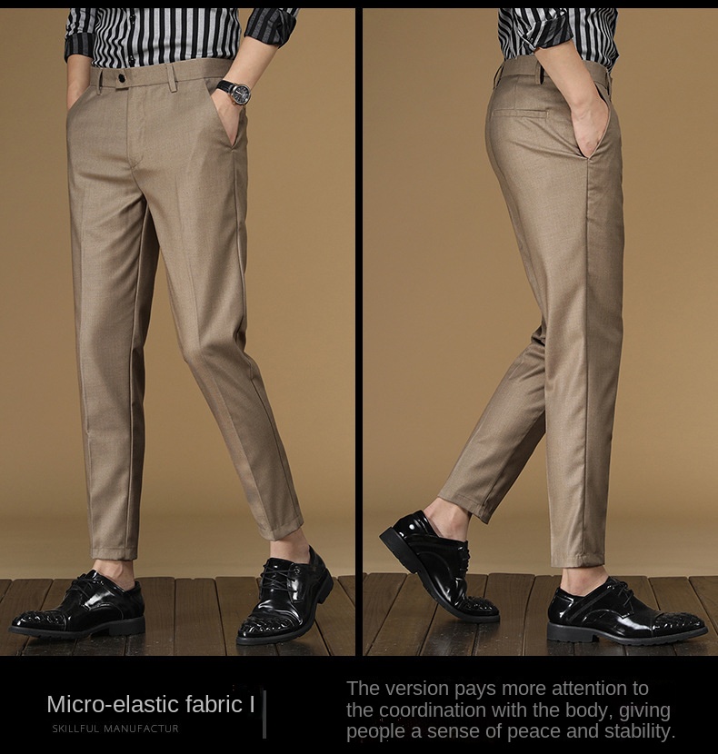Pantalon d'été imbibé pour hom - Khaki Formal Wear Men avis et prix