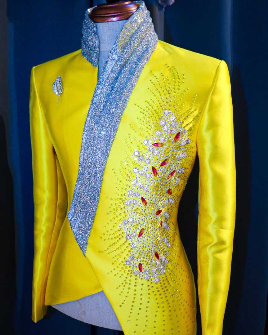 Mode jaune mariage Tuxedos Uni - Formal Wear For Men Yellow avis et prix