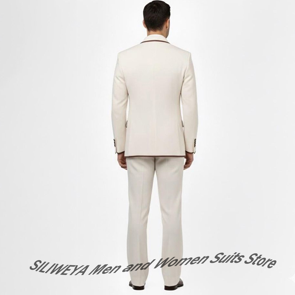 Ensemble de costume à double b - Men Formal Wear Brown avis et prix