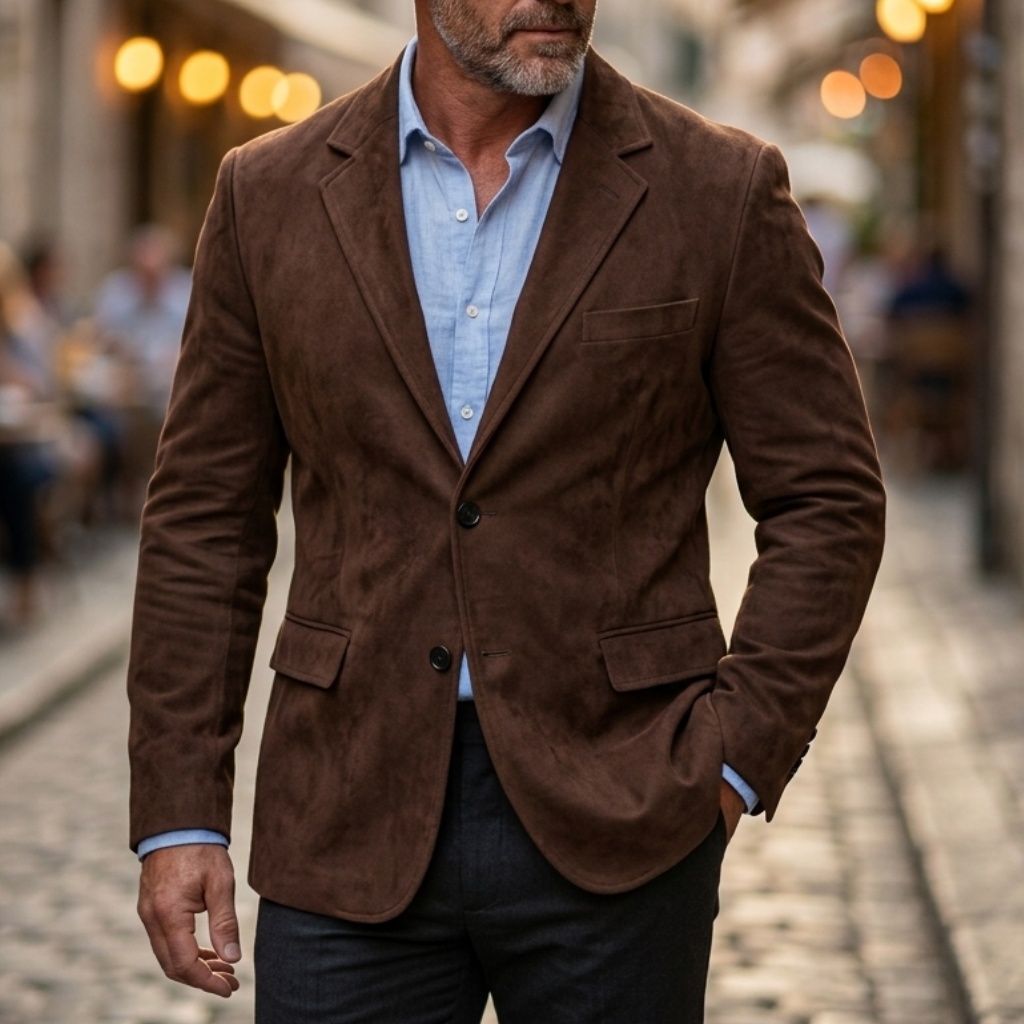 Blazer en daim vintage pour ho - Men'S Formal Wear In Winter avis et prix