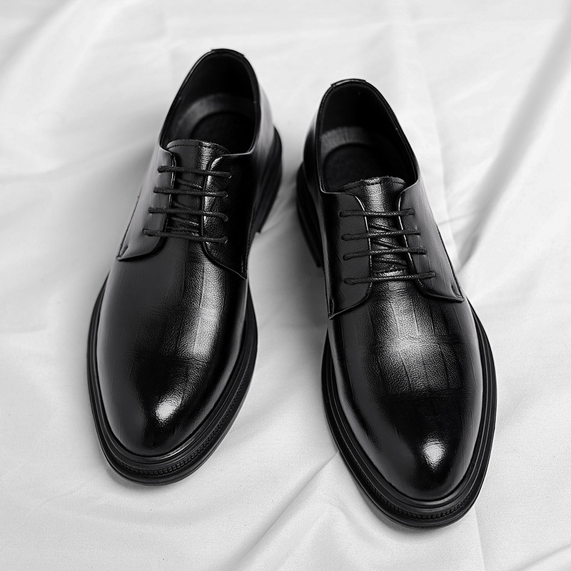 Chaussures habillées Derby pou - Men Formal Wear All Black avis et prix