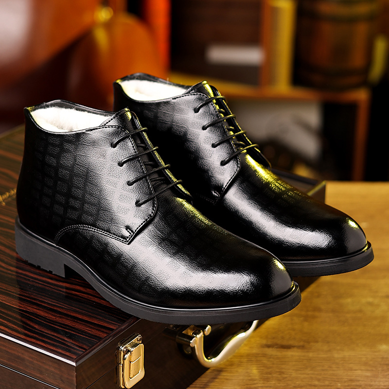 Bottes en cuir de style britan - Men'S Formal Wear In Winter avis et prix