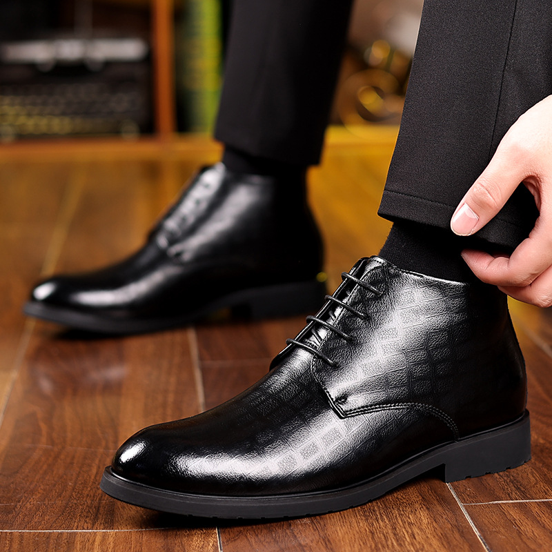 Bottes en cuir de style britan - Men'S Formal Wear In Winter avis et prix
