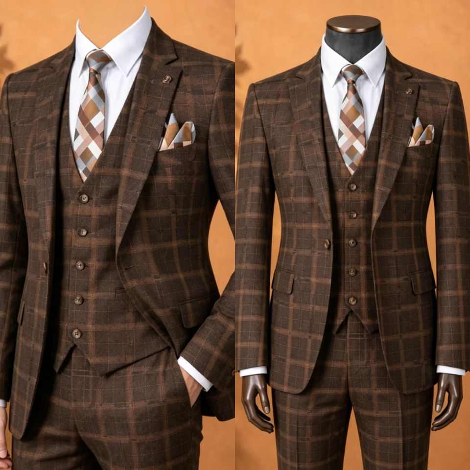 Costume élégant pour homme en  - Men Formal Wear Brown avis et prix