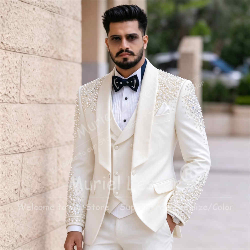 Costume de marié de luxe pour  - Men Formal Wear Wedding avis et prix