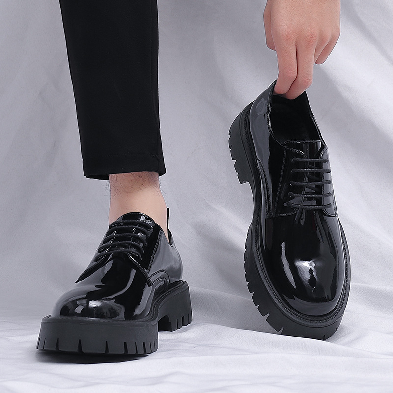 Chaussures Oxford pour hommes  - Men Formal Wear All Black avis et prix