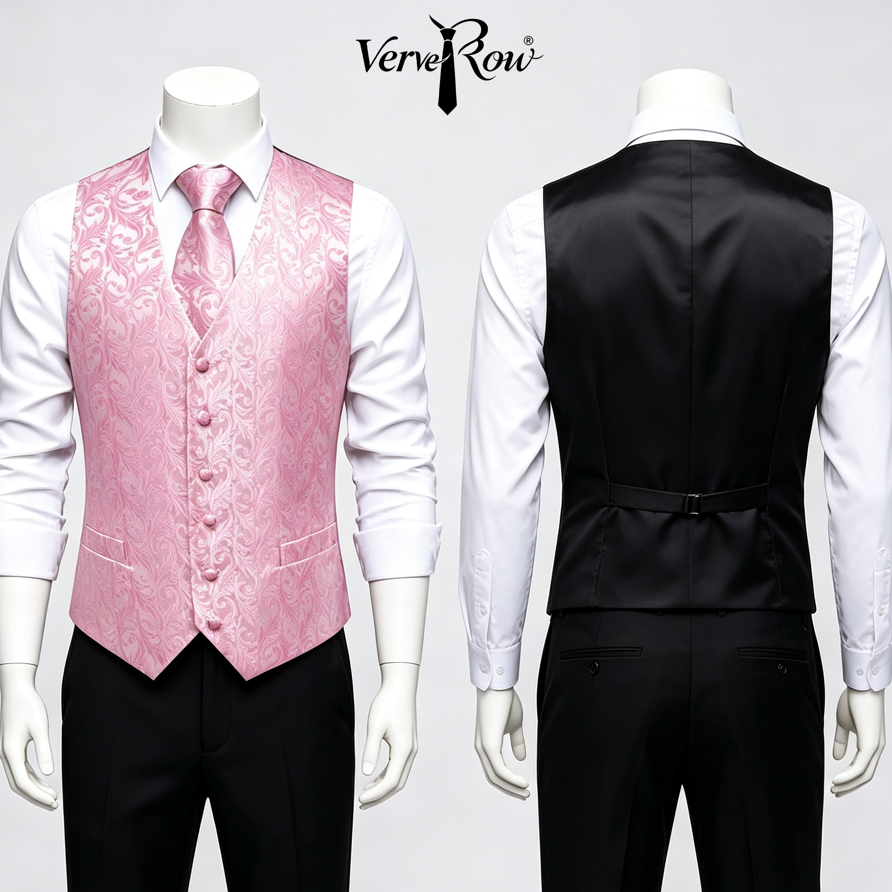 Cravate rose pour homme, mouch - Men'S Formal Wear Ties avis et prix
