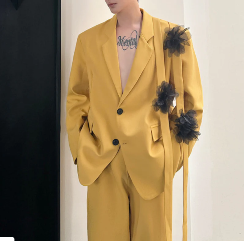 Ensemble de costume jaune pour - Formal Wear For Men Yellow avis et prix
