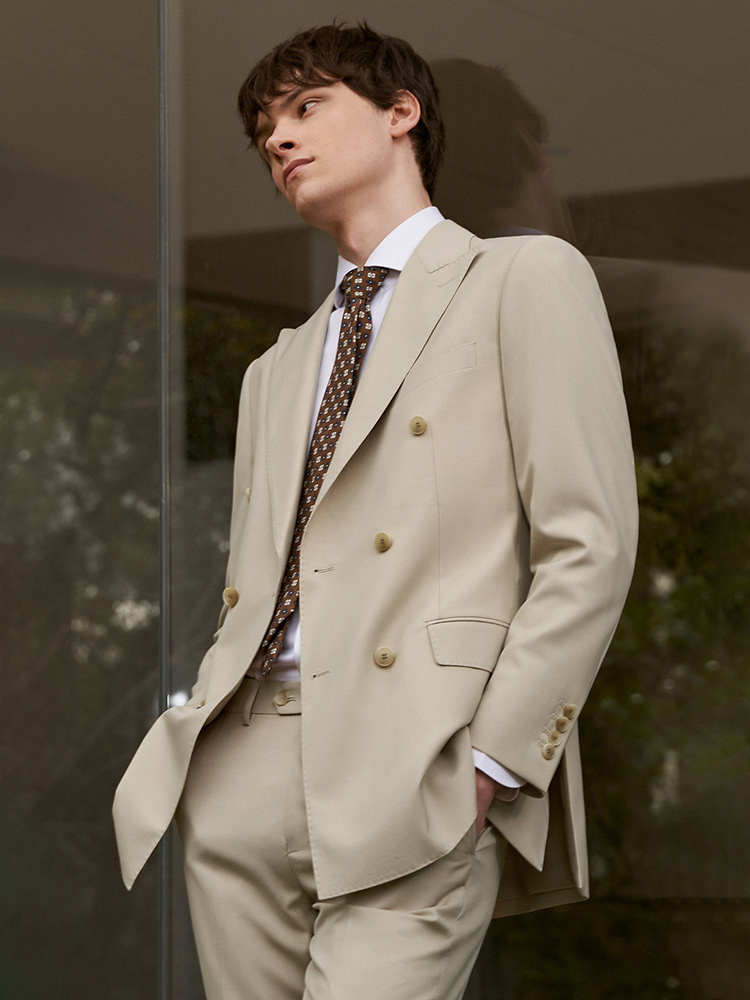 30% laine hommes costumes ense - Khaki Formal Wear Men avis et prix