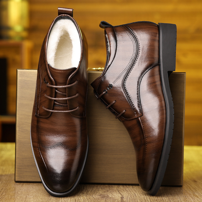 Chaussures en cuir épaissi pou - Men'S Formal Wear In Winter avis et prix