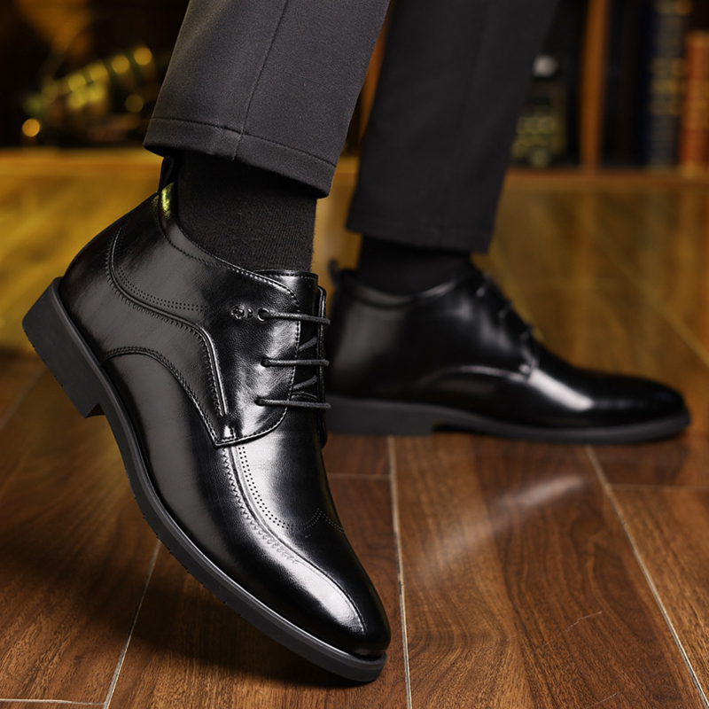 Chaussures en cuir épaissi pou - Men'S Formal Wear In Winter avis et prix