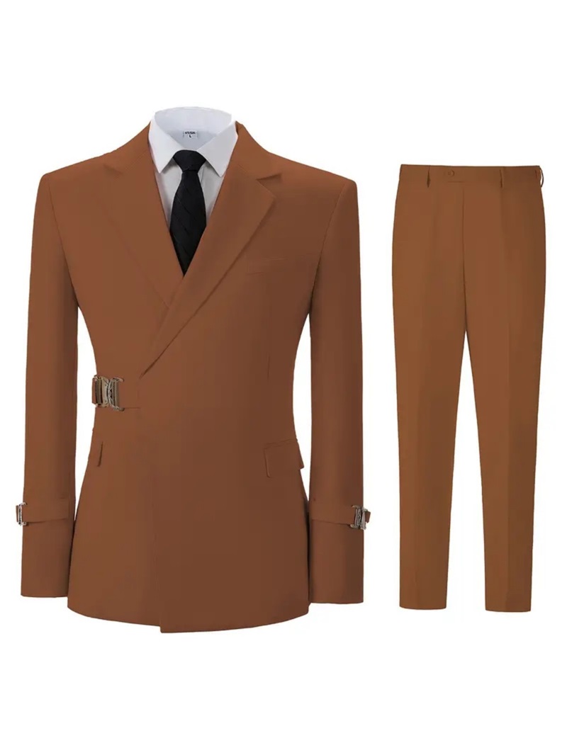 Ensemble de costume pour homme - Khaki Formal Wear Men avis et prix
