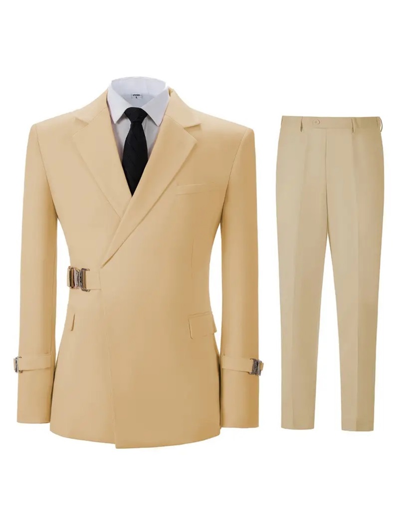 Ensemble de costume pour homme - Khaki Formal Wear Men avis et prix