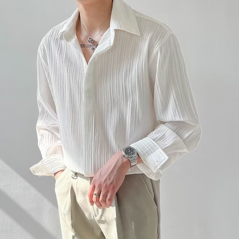 Chemise à manches longues pour - Korean Men Formal Wear avis et prix